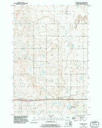 Eldridge NW North Dakota Historical topographic map, 1:24000 scale, 7.5 X 7.5 Minute, Year 1990