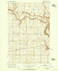 Eldridge North Dakota Historical topographic map, 1:24000 scale, 7.5 X 7.5 Minute, Year 1952