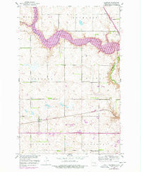 Eldridge North Dakota Historical topographic map, 1:24000 scale, 7.5 X 7.5 Minute, Year 1952