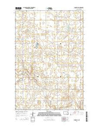 Eldridge SE North Dakota Current topographic map, 1:24000 scale, 7.5 X 7.5 Minute, Year 2014