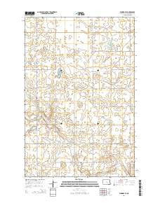 Eldridge SE North Dakota Current topographic map, 1:24000 scale, 7.5 X 7.5 Minute, Year 2014