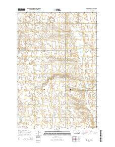 Eldridge SW North Dakota Current topographic map, 1:24000 scale, 7.5 X 7.5 Minute, Year 2014