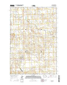 Elgin North Dakota Current topographic map, 1:24000 scale, 7.5 X 7.5 Minute, Year 2014