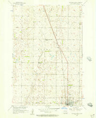 Ellendale North North Dakota Historical topographic map, 1:24000 scale, 7.5 X 7.5 Minute, Year 1956