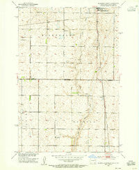 Ellendale South North Dakota Historical topographic map, 1:24000 scale, 7.5 X 7.5 Minute, Year 1953