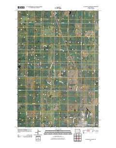 Ellendale North North Dakota Historical topographic map, 1:24000 scale, 7.5 X 7.5 Minute, Year 2011
