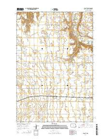 Elliott North Dakota Current topographic map, 1:24000 scale, 7.5 X 7.5 Minute, Year 2014