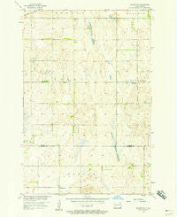 Elliott SW North Dakota Historical topographic map, 1:24000 scale, 7.5 X 7.5 Minute, Year 1957