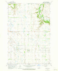Elliott North Dakota Historical topographic map, 1:24000 scale, 7.5 X 7.5 Minute, Year 1962