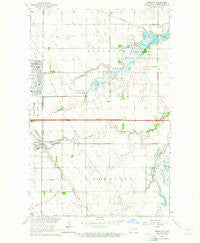 Emerado North Dakota Historical topographic map, 1:24000 scale, 7.5 X 7.5 Minute, Year 1963