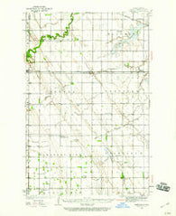 Emerado North Dakota Historical topographic map, 1:62500 scale, 15 X 15 Minute, Year 1934