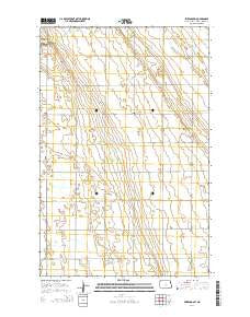 Emerado SW North Dakota Current topographic map, 1:24000 scale, 7.5 X 7.5 Minute, Year 2014