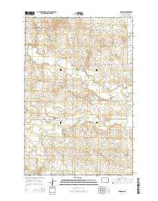 Emerson North Dakota Current topographic map, 1:24000 scale, 7.5 X 7.5 Minute, Year 2014