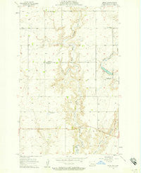 Emmet NE North Dakota Historical topographic map, 1:24000 scale, 7.5 X 7.5 Minute, Year 1956