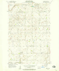 Emmet North Dakota Historical topographic map, 1:24000 scale, 7.5 X 7.5 Minute, Year 1956
