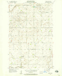 Emmet North Dakota Historical topographic map, 1:24000 scale, 7.5 X 7.5 Minute, Year 1956