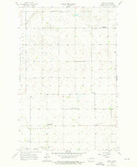 Emmet North Dakota Historical topographic map, 1:24000 scale, 7.5 X 7.5 Minute, Year 1956