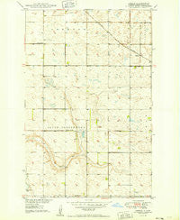 Emrick North Dakota Historical topographic map, 1:24000 scale, 7.5 X 7.5 Minute, Year 1949