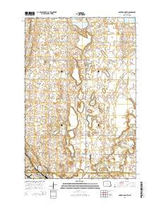 Enderlin North North Dakota Current topographic map, 1:24000 scale, 7.5 X 7.5 Minute, Year 2014