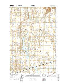 Englevale North Dakota Current topographic map, 1:24000 scale, 7.5 X 7.5 Minute, Year 2014