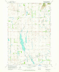 Englevale North Dakota Historical topographic map, 1:24000 scale, 7.5 X 7.5 Minute, Year 1962