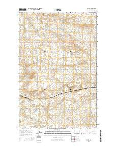 Epping North Dakota Current topographic map, 1:24000 scale, 7.5 X 7.5 Minute, Year 2014