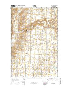 Epworth SE North Dakota Current topographic map, 1:24000 scale, 7.5 X 7.5 Minute, Year 2014