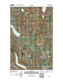 Esmond North Dakota Historical topographic map, 1:24000 scale, 7.5 X 7.5 Minute, Year 2011