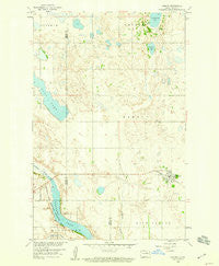 Esmond North Dakota Historical topographic map, 1:24000 scale, 7.5 X 7.5 Minute, Year 1958