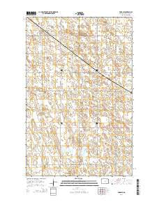 Fairdale North Dakota Current topographic map, 1:24000 scale, 7.5 X 7.5 Minute, Year 2014