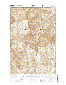 Fairfield North Dakota Current topographic map, 1:24000 scale, 7.5 X 7.5 Minute, Year 2014