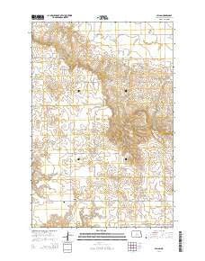 Fallon North Dakota Current topographic map, 1:24000 scale, 7.5 X 7.5 Minute, Year 2014