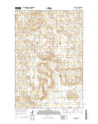 Fallon NE North Dakota Current topographic map, 1:24000 scale, 7.5 X 7.5 Minute, Year 2014