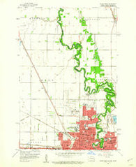 Fargo North North Dakota Historical topographic map, 1:24000 scale, 7.5 X 7.5 Minute, Year 1959