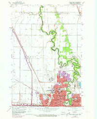 Fargo North North Dakota Historical topographic map, 1:24000 scale, 7.5 X 7.5 Minute, Year 1959