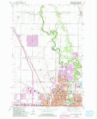 Fargo North North Dakota Historical topographic map, 1:24000 scale, 7.5 X 7.5 Minute, Year 1959