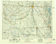Fargo North Dakota Historical topographic map, 1:250000 scale, 1 X 2 Degree, Year 1956