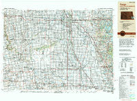Fargo North Dakota Historical topographic map, 1:250000 scale, 1 X 2 Degree, Year 1989