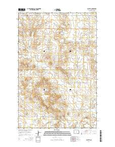 Fayette North Dakota Current topographic map, 1:24000 scale, 7.5 X 7.5 Minute, Year 2014