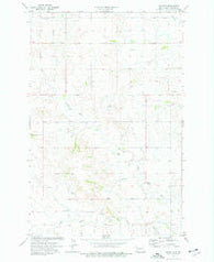 Fayette North Dakota Historical topographic map, 1:24000 scale, 7.5 X 7.5 Minute, Year 1974