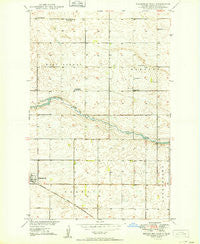Fessenden East North Dakota Historical topographic map, 1:24000 scale, 7.5 X 7.5 Minute, Year 1949