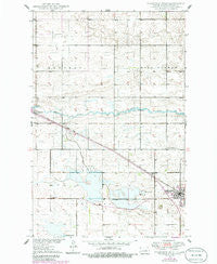 Fessenden West North Dakota Historical topographic map, 1:24000 scale, 7.5 X 7.5 Minute, Year 1949