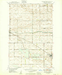 Fessenden West North Dakota Historical topographic map, 1:24000 scale, 7.5 X 7.5 Minute, Year 1949