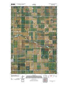 Fessenden East North Dakota Historical topographic map, 1:24000 scale, 7.5 X 7.5 Minute, Year 2011