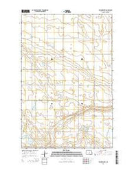 Fessenden SW North Dakota Current topographic map, 1:24000 scale, 7.5 X 7.5 Minute, Year 2014