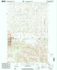 Figure 4 Ranch North Dakota Historical topographic map, 1:24000 scale, 7.5 X 7.5 Minute, Year 1997