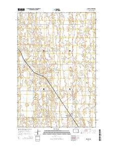 Fingal North Dakota Current topographic map, 1:24000 scale, 7.5 X 7.5 Minute, Year 2014
