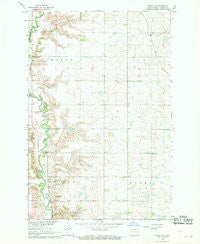 Fingal SW North Dakota Historical topographic map, 1:24000 scale, 7.5 X 7.5 Minute, Year 1967