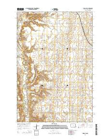 Fingal SW North Dakota Current topographic map, 1:24000 scale, 7.5 X 7.5 Minute, Year 2014
