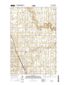 Finley North Dakota Current topographic map, 1:24000 scale, 7.5 X 7.5 Minute, Year 2014